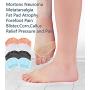 Silicone Forefoot pad, Metatarsal Pads, Ball of Foot Cushion for (4 Pairs)Blue 1 Pairs，Natural 1 Pairs， White 1 Pairs， Black 1 Pairs