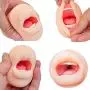 Tracys Dog? Masturbator Cup Realistic Mouth with Teeth and Tongue Blow Job Stroker Oral Sex Toys Pocket Vagina Pussy for Male Masturbation