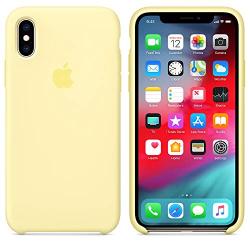 Dawsofl Soft Silicone Case Cover for Apple iPhone Xs Max 2018 (6.5inch) Boxed- Retail Packaging (Mellow Yellow)