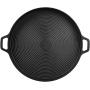 AmazonBasics Pre-Seasoned Cast Iron Pizza Pan, 13.5 Inch