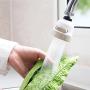 quysvnvqt Water Filter Kitchen Water-Saving Shower Filter Faucet Tap Water Valve Splash Regulator Tool for Home Kitchen - White + Beige