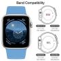 SWHAS Sport Bands Compatible Apple Watch Band 40mm 44mm 38mm 42mm, Soft Silicone Sport Strap Replacement Wristband for iWatch Series 5 4 3 2 1, for Women Men