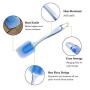 Silicone Spatula Set - 3 Piece Heat-Resistant Baking Spatulas - Professional Stir Fry Spatula - Easy to Clean - Dishwasher Safe - Pro-Grade Non-Stick Silicone Rubber Spatula Blue