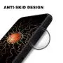 HTC 10 Case with Basketball Fire Pattern Whimsical Design Bumper Black Soft TPU and PC Protection Anti-Slippery &Fingerprint Case for HTC 10