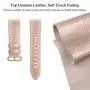 SWEES Leather Band Compatible for Apple Watch 38mm 40mm, Genuine Leather Shiny Bling Strap Compatible iWatch Series 5 Series 4 Series 3 Series 2 Series 1, Sports & Edition Women, Glistening Rose Gold