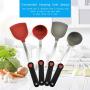 Silicone spatula spoon High temperature resistance Stainless steel kitchenware Cake cream spatula Silicone scraper Baking tools For cooking, baking,Greyspoon