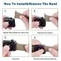 VATI Sport Band Compatible for Apple Watch Band 38mm 40mm 42mm 44mm, Soft Silicone Sport Strap Replacement Bands Compatible with 2019 Series 5 iWatch Apple Watch Series 4/3/2/1, Sport, Nike+, Edition