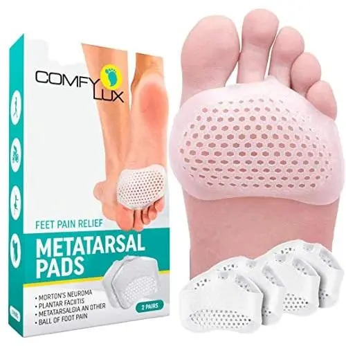 Metatarsal Pads Ball of Foot Cushions Metatarsal Pads for Women | Metatarsal Pads for Men | Ball of Foot Pads Metatarsalgia Pain Relief | Mortons Neuroma Callus Forefoot Pad Insoles for Women