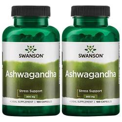 Swanson Ashwagandha 450 Milligrams 100 Capsules 2 Pack