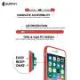 SURPHY Silicone Case Compatible for iPhone 8 iPhone 7 Case, Soft Liquid Silicone Slim Rubber Protective Phone Case Cover (with Microfiber Lining) for iPhone 7 iPhone 8 4.7", Red