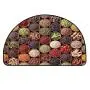 YOLIYANA Modern Doormat,Fresh Organic Herbs and Spices Image Kitchenware Home Culture Natural Cafe Design Entryway Mat,39.3" H x 78.7" L
