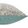Ravenna Home Vintage Throw Pillow - 20 x 20 Inch, Light Blue