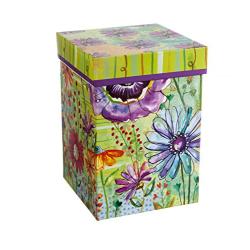 Cypress Home Ceramic Travel Mug with Gift Box, 17 ounces (Blooming Flowers)