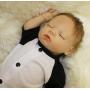 Wamdoll 18 inch Rare Alive Sleepy Silicone Reborn Baby Dolls Feel Real,May God Bless You
