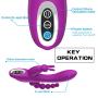 USB Magnetic Charging Silicone Rabbit Massage Stick Anále G-Spōt Stǐmulator Toys -Purple By Dwoon