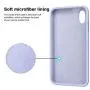 iPhone Xs Max Case, Anuck Soft Silicone Gel Rubber Bumper Case Anti-Scratch Microfiber Lining Hard Shell Shockproof Full-Body Protective Case Cover for Apple iPhone Xs Max 6.5" 2018 - Light Purple