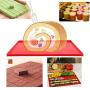 2 Pcs Luck Love Swiss Roll Cake Mat Flexible Baking Tray Jelly Roll Pan Silicone Cookies Mold Bakeware