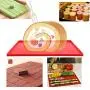 2 Pcs Luck Love Swiss Roll Cake Mat Flexible Baking Tray Jelly Roll Pan Silicone Cookies Mold Bakeware