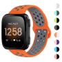 NANW Bands Compatible with Fitbit Versa/Versa 2/Versa Lite Small Large,Soft Silicone Replacement Band for Versa/Versa 2,Air Hole Wristband Strap for Women Men