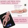 Vollence 16 inch Realistic Lifelike Baby Doll That Look Real,Not Vinyl Material Dolls,Real Full Silicone Reborn Baby Dolls,Soft Handmade Newborn Silicone Baby Doll -Boy