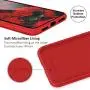 SURPHY Silicone Case Compatible with iPhone 11 Case 6.1 inch, Liquid Silicone Full Body Thickening Design Phone Case (with Microfiber Lining) for iPhone 11 6.1 2019, Red