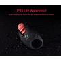 Repeated Charge Full Silicone Vibrating Cock Ring with 12 Pieces of Soft Tongue - Waterproof Rechargeable Penis Ring Vibrator-1500 r / min - Sex Toy for Male/Female or Couples