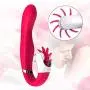 Rechargeable Handheld Massager Wireless Powerful But Quiet Medical Silicone Different Frequency Vibranting & Sucking Toys Waterproof Wand with Sucking Function