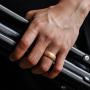 ThunderFit Silicone Rings, 7 Rings / 1 Ring Wedding Bands for Men - 8.7 mm Wide - 2.5mm Thick