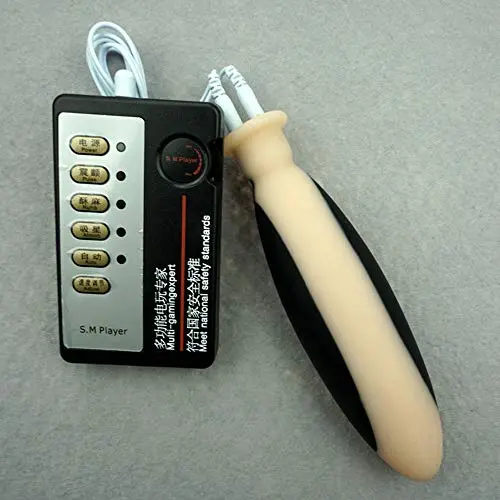 QWE Electro E-stim Kit-Accessories Male and Female Electric Stimulation Orgasm Equipment Accessories Anal Plug Silicone Size Adult Toys