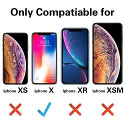 for iPhone X Case, OTOFLY [Silky and Soft Touch Series] Premium Soft Silicone Rubber Full-Body Protective Bumper Case Compatible with Apple iPhone X(ONLY) - Midnight Blue