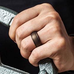 Saco Band Silicone Rings Men - 7 Rings / 1 Ring Rubber Wedding Bands