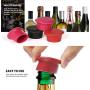 Silicone Wine Stoppers Kitchenware Bottle Caps,5 PCS of Silicone Wine Reusable Caps Stoppers for Wine and Beer Glass Bottles