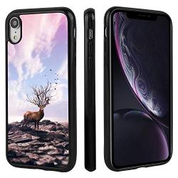 Deer Glossy Edge Phone Shell Case Compatible for iPhone Xr (2018) 6.1 Version