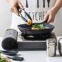 Cooking Tool Set Heat Resistant Silicone Kitchenware, Non-Stick Kitchen Baking Tools 10 Sets + 10 S Hooks - Black,Red