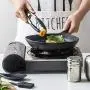 Cooking Tool Set Heat Resistant Silicone Kitchenware, Non-Stick Kitchen Baking Tools 10 Sets + 10 S Hooks - Black,Red