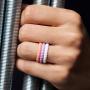 ThunderFit Womens Thin Swivel Rings, 10 Rings / 8 Rings / 4 Rings / 1 Ring - Stackable Silicone Wedding Rings - 2.5mm Wide - 2mm Thick