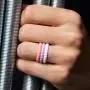 ThunderFit Womens Thin Swivel Rings, 10 Rings / 8 Rings / 4 Rings / 1 Ring - Stackable Silicone Wedding Rings - 2.5mm Wide - 2mm Thick