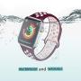ilopee Band Compatible with Apple Watch 40mm 44mm 38mm 42mm, Vibrant Two-Tone Waterproof Durable Silicone Sport Strap for iWatch Series 5 4 3 2 1 for Women/Men, S/M M/L