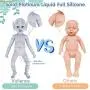 Vollence 18 Inch Elf Full Silicone Reborn Baby Doll That Look Real Angel Realistic Baby Doll,Lifelike Newborn Baby Dol,Cute Toys Gift for Children