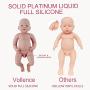 Vollence 22 inch Realistic Reborn Baby Doll,Not Vinyl Material Dolls,Real Full Body Silicone Baby Dolls,Handmade Lifelike Newborn Baby Doll - Boy