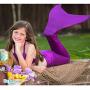 Fin Fun Sparkle Mermaid Tails with Monofin for Swimming - Kid and Adult Sizes