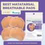 Metatarsal Foot Pads for Pain Relief - 2 Pairs Soft Gel Reusable Breathable Sleeve Pads, Foot Cushions, Forefoot Cushioning Shoe Supports for Women and Men
