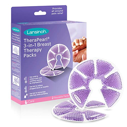 Lansinoh TheraPearl Breast Therapy Pack, Breastfeeding Essentials, 2 Pack