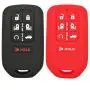 2Pcs Coolbestda Rubber 7buttons Key Fob Protector Case Cover Keyless Entry Holder Skin Bag for 2018 Honda Odyssey elite