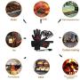 MAYFERTE BBQ Cooking Gloves Heat Resistant Glove Meat Claws & Stainless Steel Cooking Tongs (3)