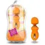 Mini Multi Speed Platinum Silicone Vibrator - Clitoral Pocket Stimulator - USB Rechargeable - Sex Toy for Women - Sex Toy for Couples (Orange)