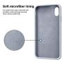 Vooii iPhone Xs Case, iPhone X Case, Soft Liquid Silicone Slim Rubber Full Body Protective iPhone Xs/X Case Cover (with Soft Microfiber Lining) Design for iPhone X iPhone Xs - Lavender Grey