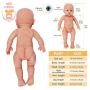 Vollence 16 inch Reborn Baby Doll That Look Real,Not Vinyl Material Dolls,Full Weighted Body Silicone Baby Dolls,Handmade Lifelike Realistic Baby Doll,Newborn Real Baby Dolls - Girl