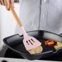 Silicone Kitchenware Set of 11 - Solid Wood with Storage Bucket Cooking Utensils Set, Pink Silicone Kitchenware Non-Stick Stains and Wear-Resistant, 11-piece set