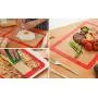 2 Pcs Silicone Baking Mat - Cooking Rolling Kitchenware Non-Stick Sheet Liners Dough Cake Pasta Cookies Pastry Tools